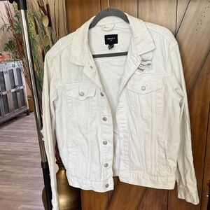 Forever 21 Off-White Denim Jacket
